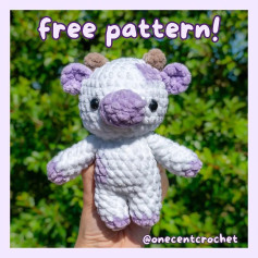 Free purple cow pattern 🐄💜