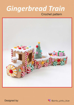 Gingerbread Train Crochet pattern