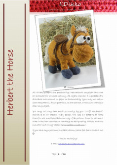 Herbert the Horse crochet pattern