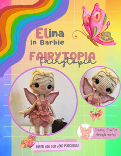 ina El in Barbie FAIRYTOPIA, Crochet pattern for princess buds with wings