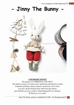 Jinny The Bunny crochet pattern