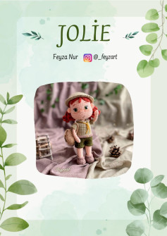 JOLİE Feyza Nur, Crochet pattern for baby girl picnic dolls