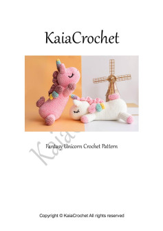 KaiaCrochet Fantasy Unicorn Crochet Pattern