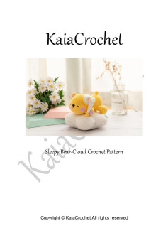 KaiaCrochet Sleepy Bear-Cloud Crochet Pattern
