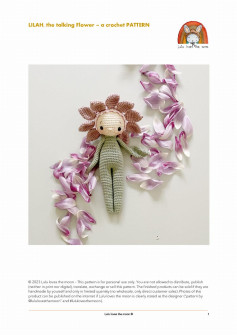 LILAH, the talking Flower doll – a crochet PATTERN