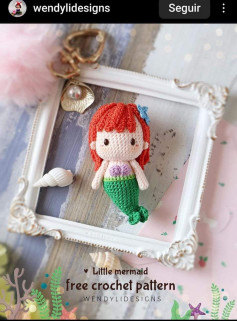 little mermaid free crochet pattern