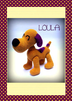 LOULA dog, crochet pattern