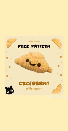low sew free pattern croisant