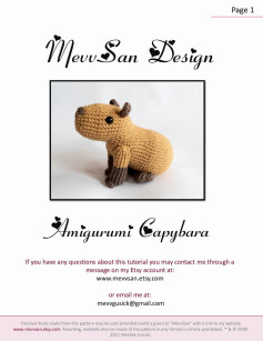 MevvSan Design Amigurumi Capybara