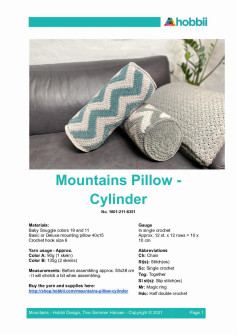 Mountains Pillow Cylinder