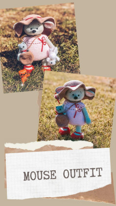 mouse outfit , Mouse crochet pattern out in the sun