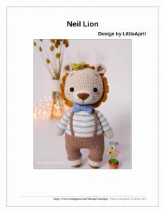 Neil Lion doll crochet pattern