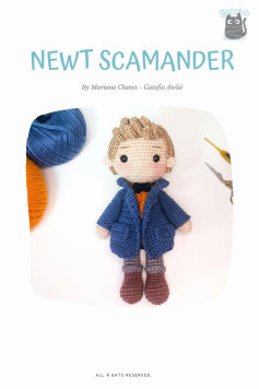 NEWT SCAMANDER doll crochet pattern