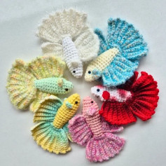Ornamental fish crochet pattern