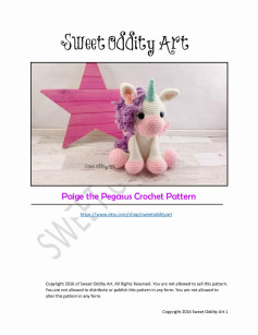 paige the pegasus crochet pattern