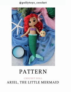 PATTERN CROCHET DOLL ARIEL, THE LITTLE MERMAID