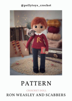 PATTERN CROCHET DOLL RON WEASLEY AND SCABBERS