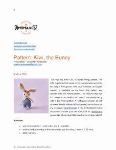 pattern kiwi the bunny