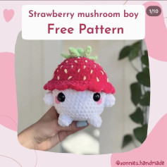 strawberry mushroom boy free pattern
