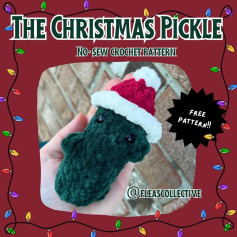 the christmas pickle no sew crochet pattern