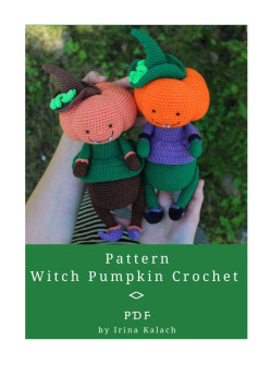 Witch Pumpkin Crochet Pattern