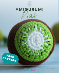 Amigurumi Kiwi Free Crochet Pattern