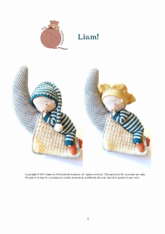 Baby doll sleeping on the moon crochet pattern