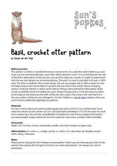 Basil, crochet otter pattern