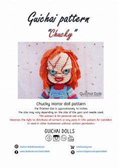 Chucky Horror doll pattern