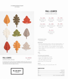 COMPLIMENTARY PATTERN FALL LEAVES