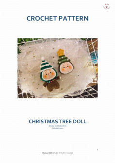 CROCHET PATTERN CHRISTMAS TREE DOLL