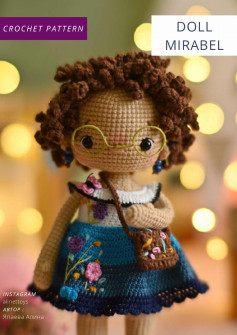 crochet pattern doll mirabel