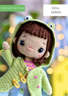 crochet pattern doll sharah