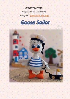 crochet pattern goose sailor