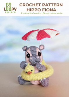 CROCHET PATTERN .. HIPPO FIONA