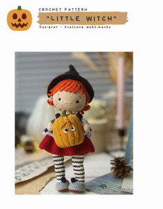 CROCHET PATTERN LITTLE WITCH and pumpkin