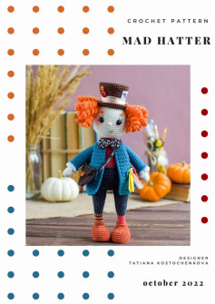 crochet pattern mad hatter, Knitted hat and bag