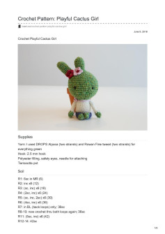 Crochet Pattern: Playful Cactus Girl