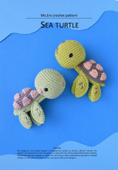 crochet pattern SEA TURTLE