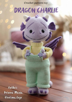 crochet pattern toy dragon charlie