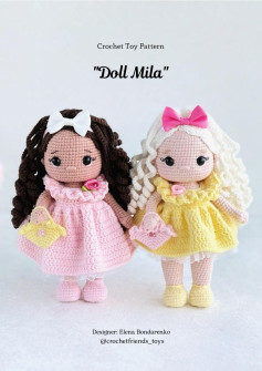 Crochet Toy Pattern Doll Mila