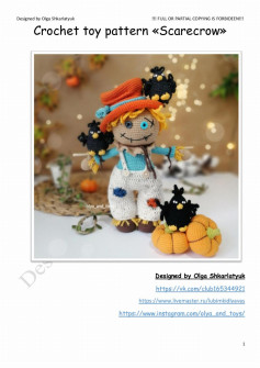 Crochet toy pattern «Scarecrow»