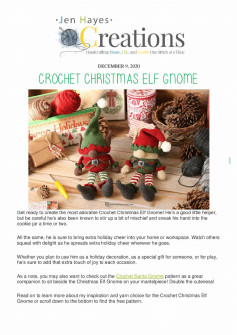 DECEMBER 9, 2020 CROCHET CHRISTMAS ELF GNOME