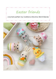 Easter friends crochet pattern