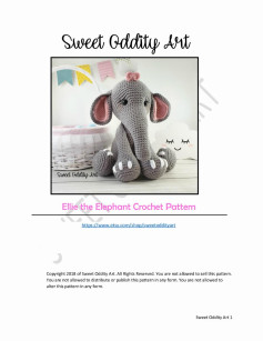 Ellie the Elephant Crochet Pattern