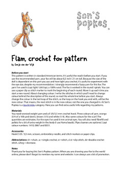 Flam, crochet fox pattern