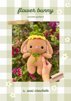 flower bunny crochet pattern