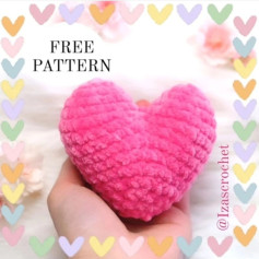 fluffy heart pattern