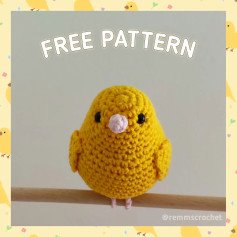 FREE bird standable on fingers pattern