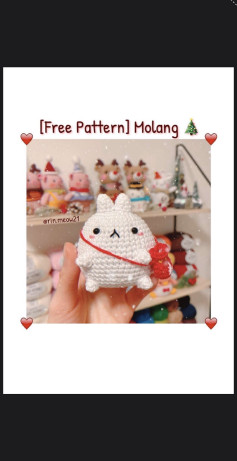 free crochet pattern molang